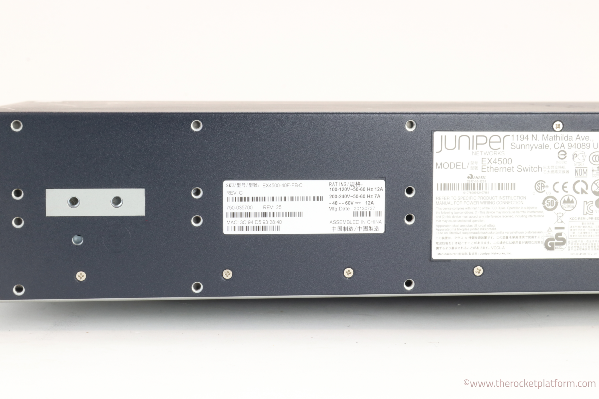 750-035700 - Juniper EX4500-40F-FB-C Network Switch Full Unit Assembly