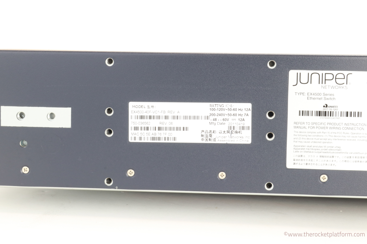 EX4500-40F-VC1-FB - Juniper EX4500-40F-VC1-FB Network Switch Full Unit Assembly